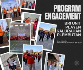 Program Engagement BRI Unit Playen dan Kalurahan Plembutan Sambut HUT RI ke-79